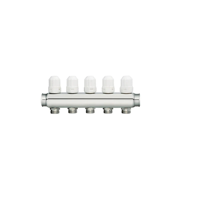 From 2 to 12 ports stainless steel manifold pipe for floor heating system