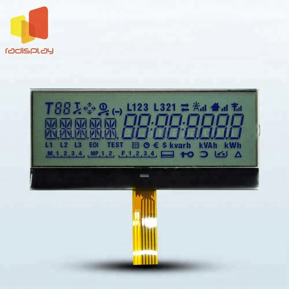 Custom Oem 6 Digit 7 Segment Energy Meter Lcd Display Module