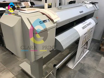 Вторая рука Mutoh ValueJet VJ1624/VJ-1624 эко сольвентный принтер с 1 шт. DX7 печатающая