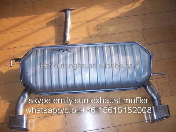 high quality aluminized auto exhaust muffler for sportage