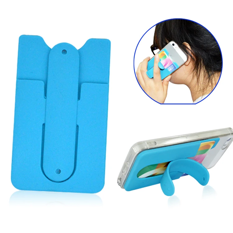 Mobile Phone Silicone Sticky card holder stand