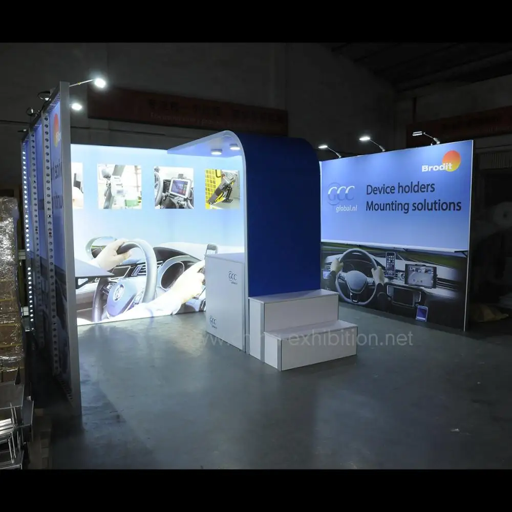 
2019 Backlit Professional M series system modular exhibition trade show 3x6 booth 