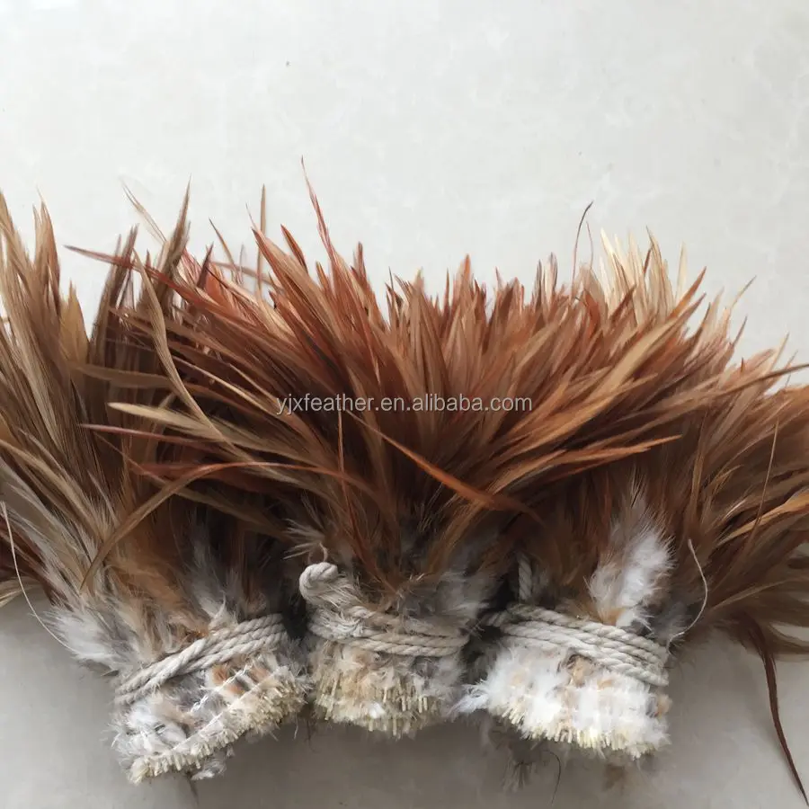 Wholesale 6-8inch cheap natural color rooster saddle feathers chicken feathers for sale