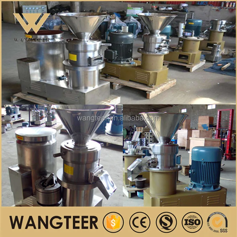 Commercial stainless steel 50kg/h 100kg/h Almond milk sesame butter Peanut Butter Making Machine