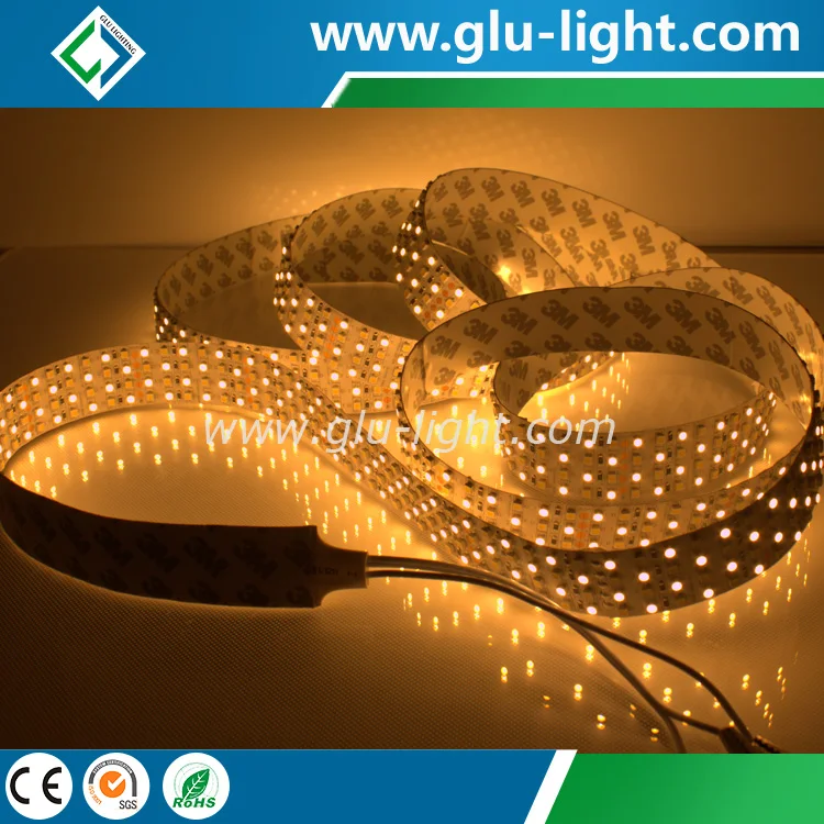 Superhigh brightness W+WW CCT tunable 3528 led strip, quad row 3528 led strip Bi color 480leds/m