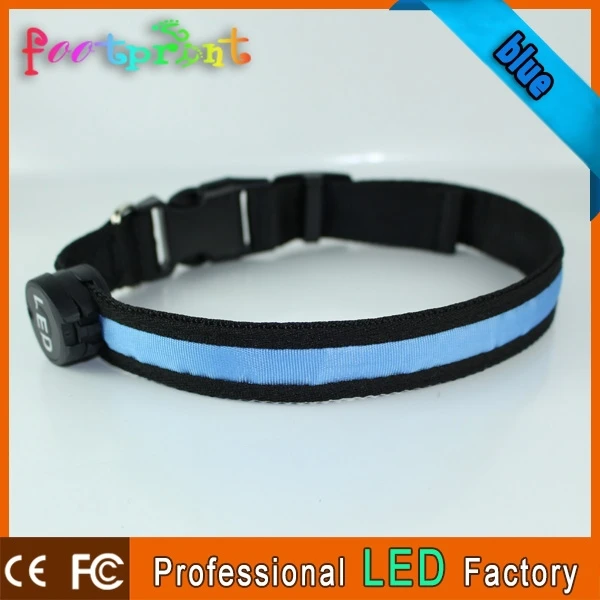 Wholesale Polyester Led Collar Rechargeable Belt