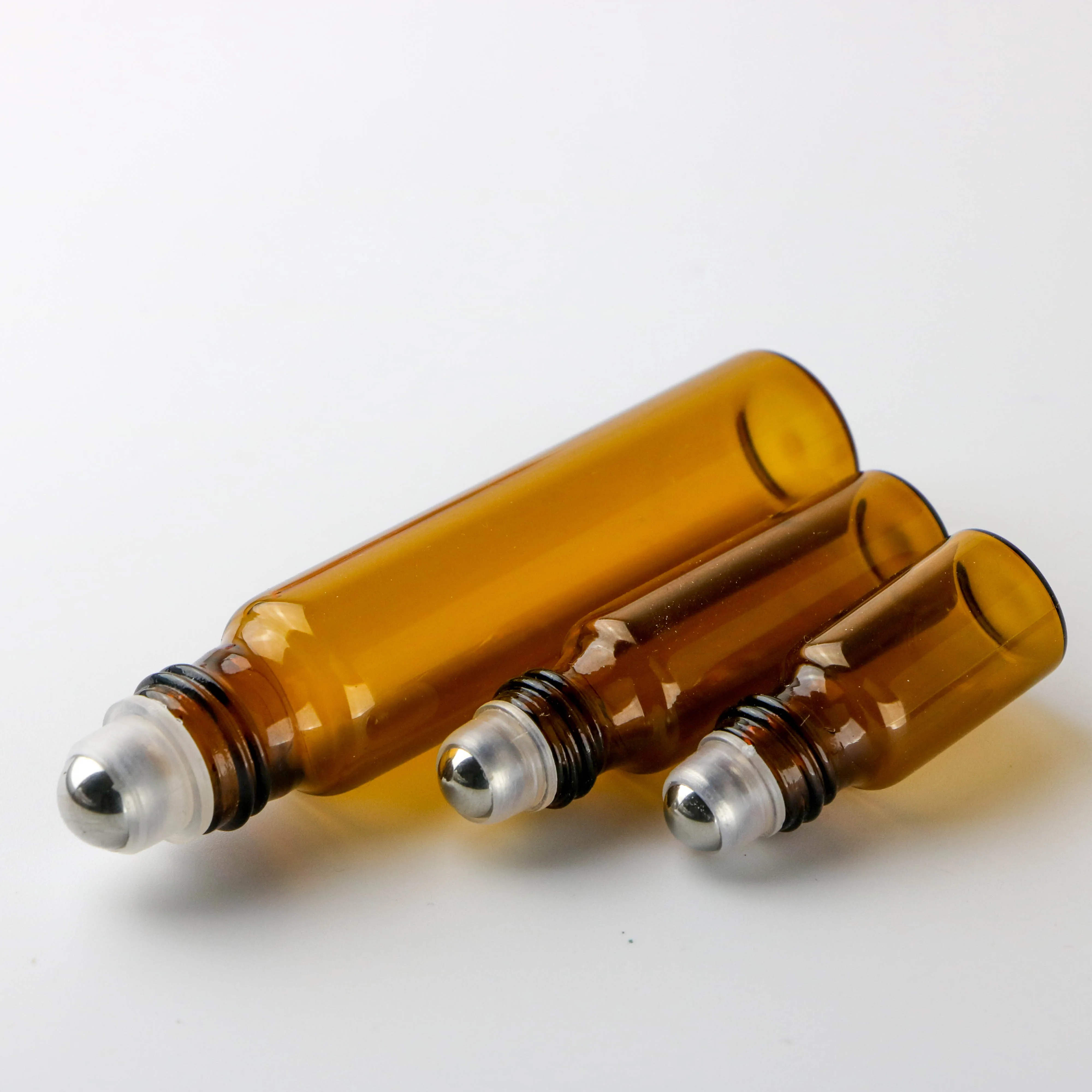 Custom Printing Glass 10 ml Roller On Bottle Essential Oil Roll on Bottle With Gold Black Plastic Cap and Stainless Steel Roller