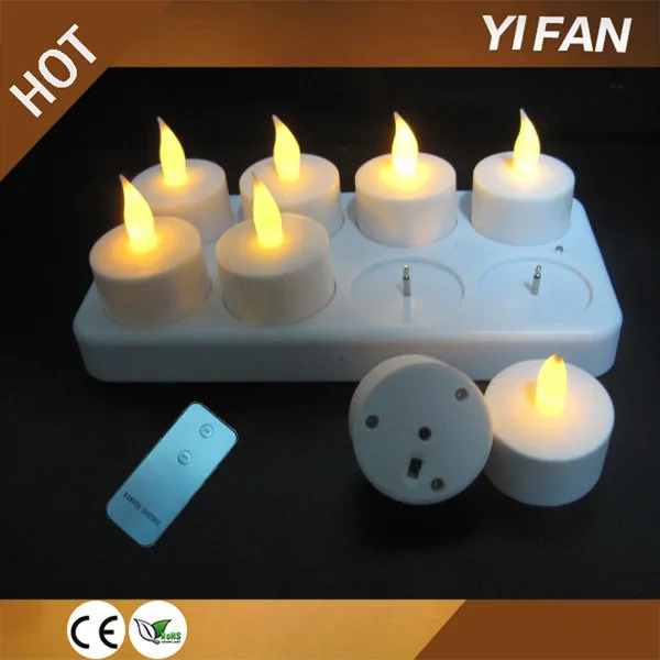 Wholesale 8pcs Rechargeable candle Led Tea Light