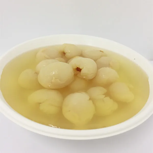 Canned food list of canned lychee fruit in syrup with halal sweets