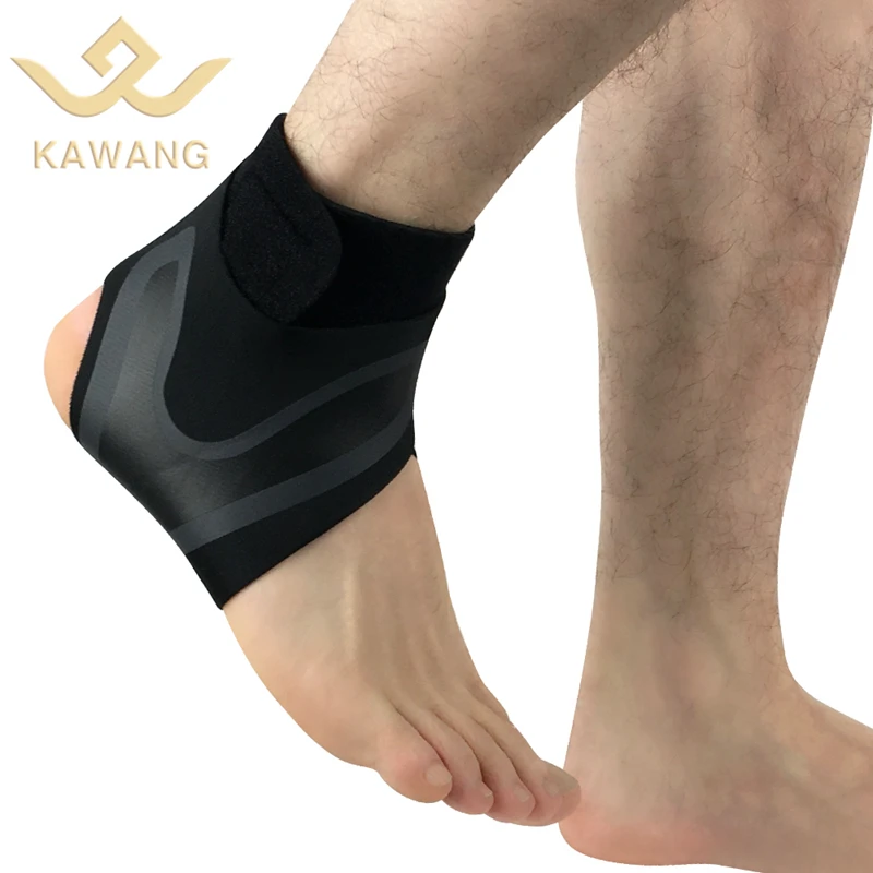 Leg Support Adjustable Waterproof Neoprene Compression Black Custom Ankle Guard