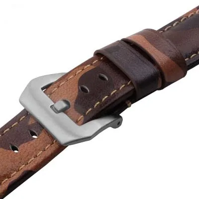 18/20/22/24mm Cow Leather Camouflage Watch Straps onthelevel Brand Watch Band Watch straps