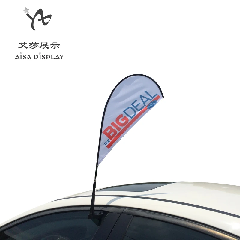 Cheap Mini Car Window flag teardrop car flag banner