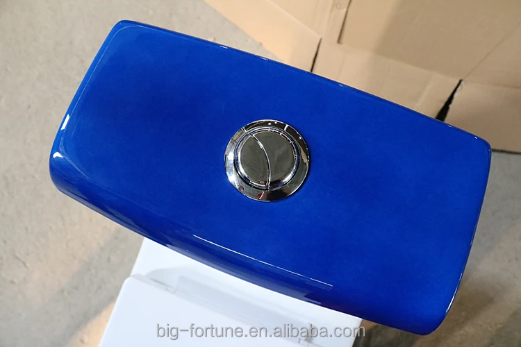 Dark blue color siphonic ceramic one piece toilet