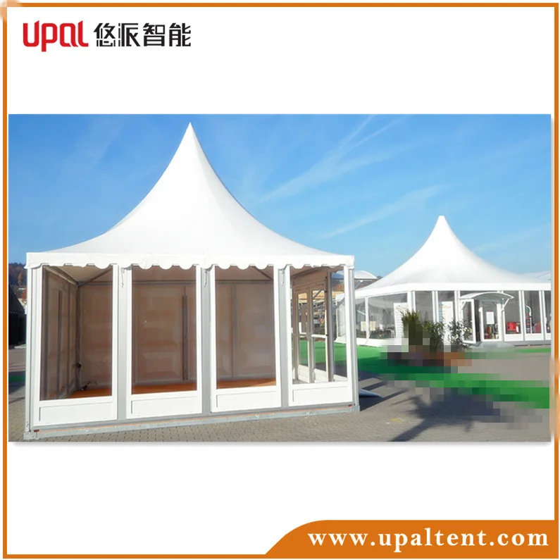 
Уличная садовая ПВХ парусиновая Выдвижная палатка-пагода со стеклянной стеной 