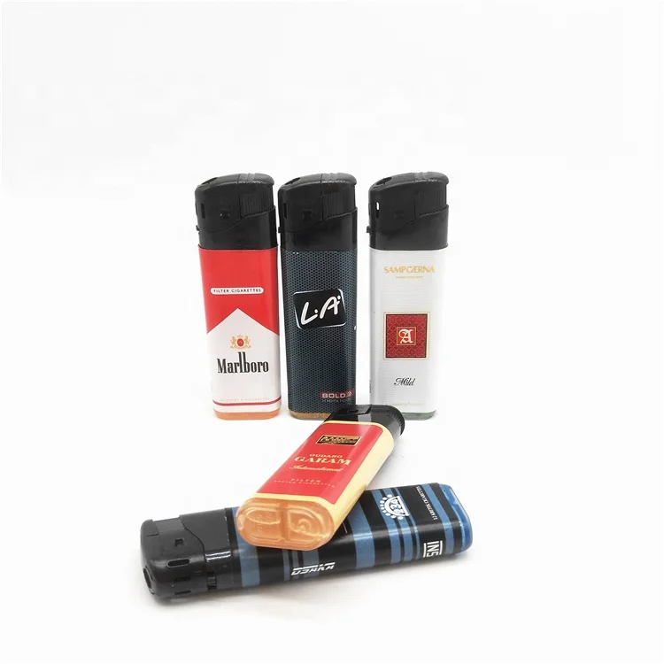 2022 Custom butane electric disposable cigarette lighter BAIDA