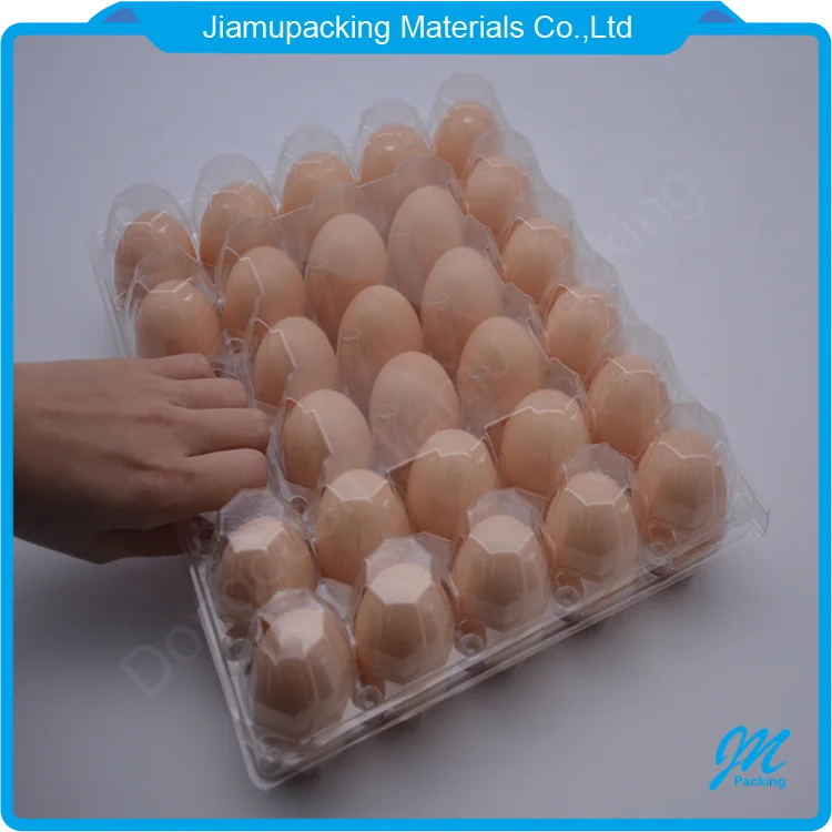 Egg Carton Tray Packaging Hot Sale Plastic for 28 Holes with Handle Blister Box
