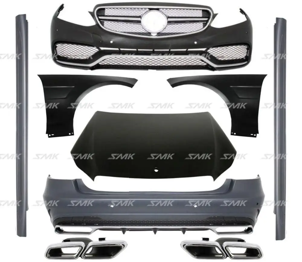 
For 2009-2012 M-ercedes E-class W212 Upgraded A-MG Body Kit with hood,Fender, front grille bumpers,front bumper and rear bumper 