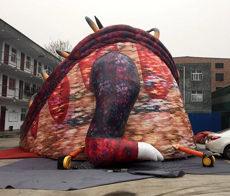 Гигантская надувная горка динозавра, детская надувная горка дракона для продажи
