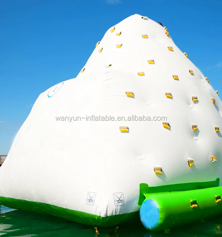 High quality inflatable iceberg water toy inflatable pool iceberg rock climbing floating