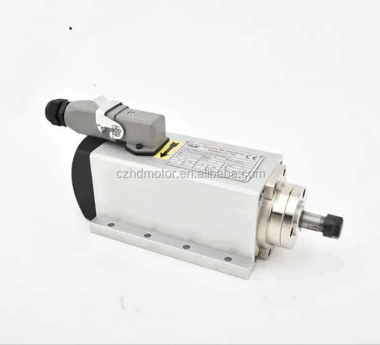 1.5 kw ER11High Speed Square Air Cooled Spindle Motor For CNC Router Machine Tool Spindle