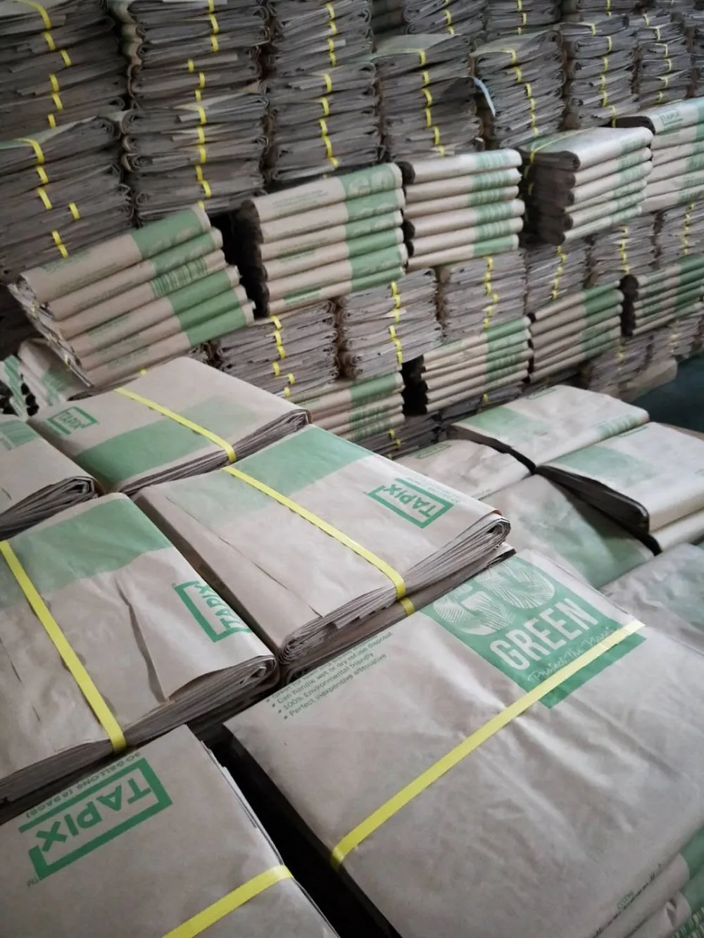 Brown Eco-friend Compostable Paper Bag Yard Waste Lawn And Leaf Bag With Logo 30 Gallon Trash Garbage Paper Garden Hand Tool bag