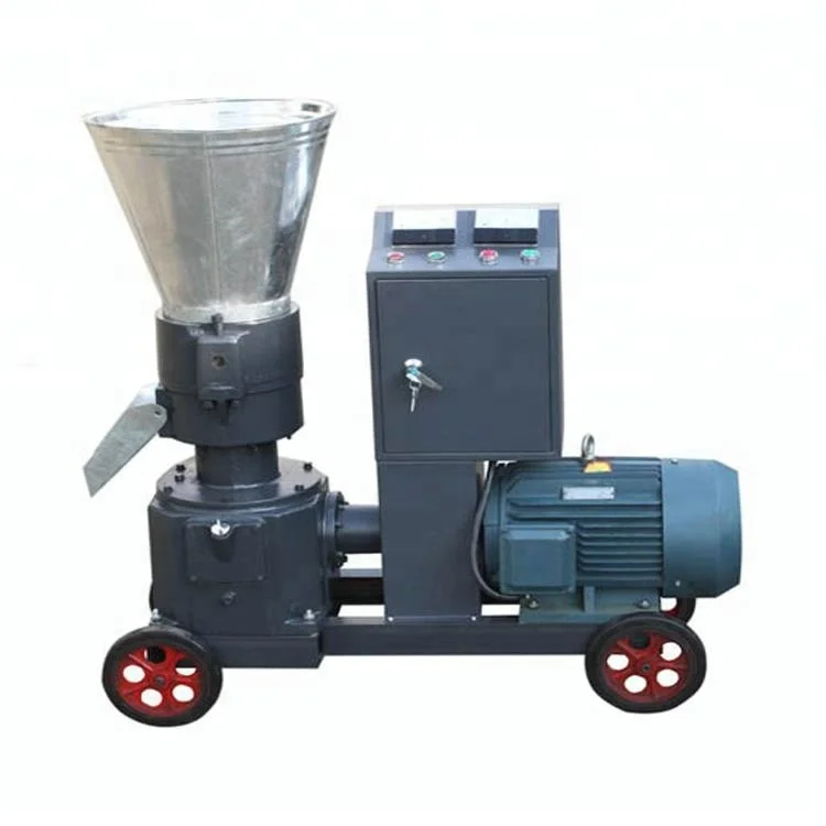 PM-200E rabbit cattle poultry wood animal feed pellet machine small wood pellet mill