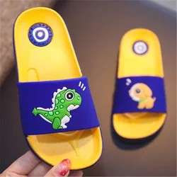 Мягкие Летние Тапочки для мальчиков и девочек с мультяшным рисунком