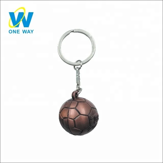 
Wholesale Custom 3D Soccer Key Chain Promotional Metal Keychain 