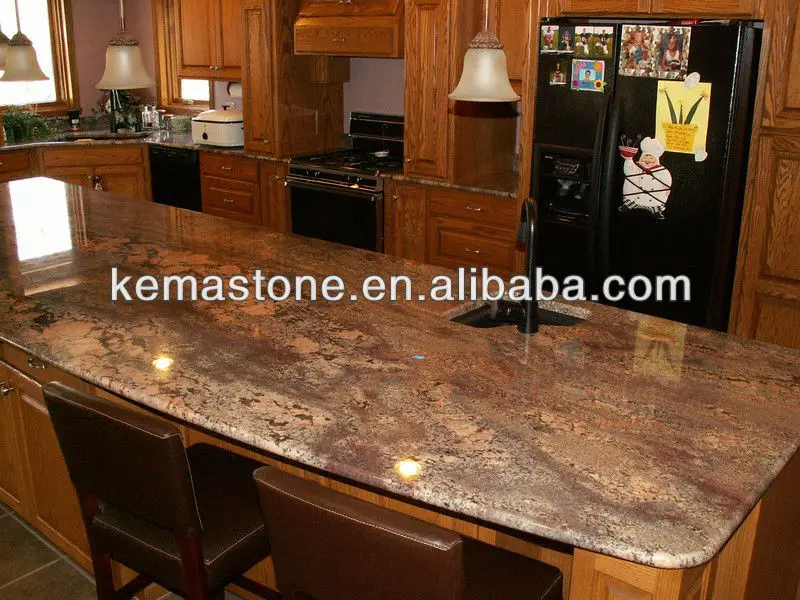 Red Juparana Bordeaux Granite Countertop