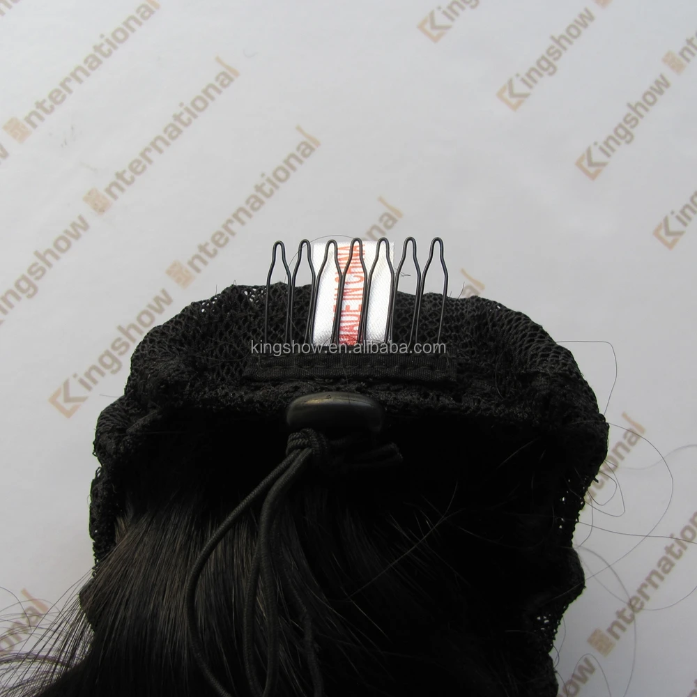 high quality 100 percent remy human human hair clip on ponytail