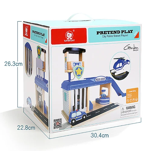 Topbright kids role play police station play set toys 120336