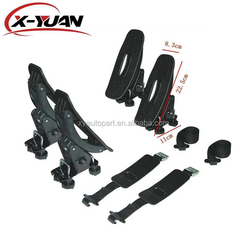 Kayak Carrier Universal Stainless Steel Black Carton Iron Standard Mounted on The Car Roof CT-5672 CN;ZHE 70kgs