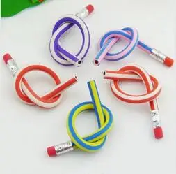 2015 hot creative stationery student prizes free to bend writing technique soft pencil to write constantly
