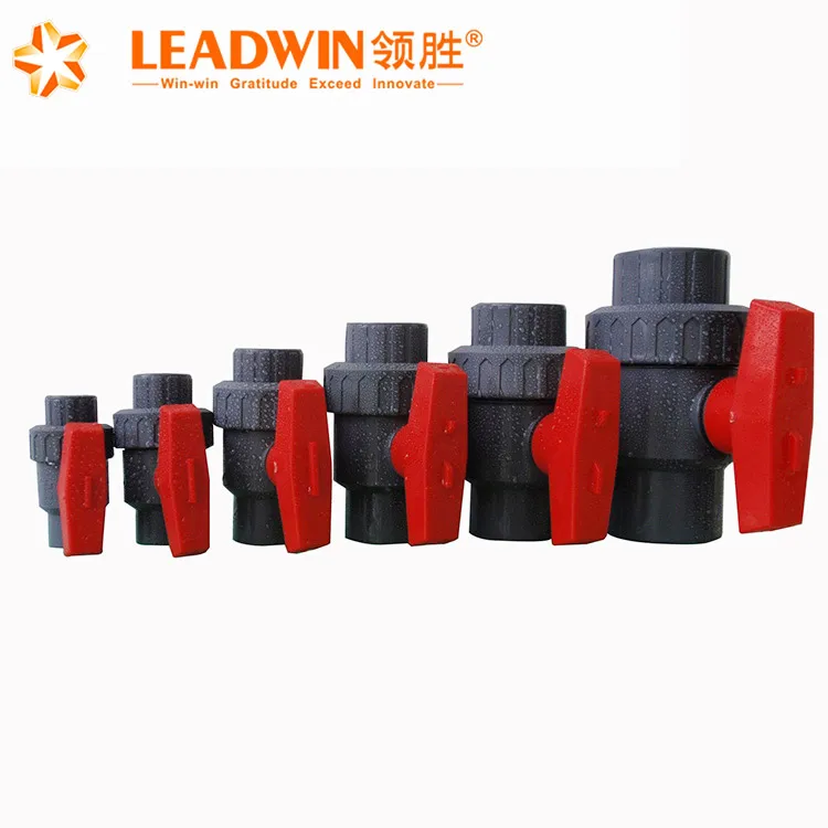 
Plastic Manufacturer Double union Plastic ball valve 