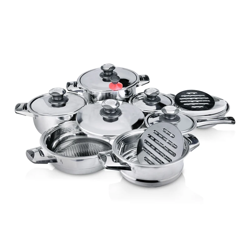 Cookware set king cooking pot set kitchen utensils stainless steel