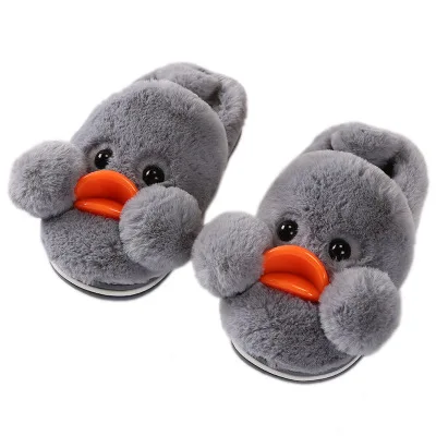 Симпатичные Мультяшные детские тапочки в теплый дом зимой