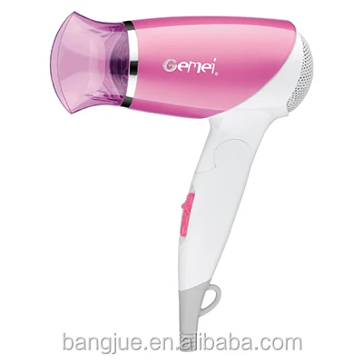
Professional foldable hand hair dryer machine cool wind Salon Gemei brand China 