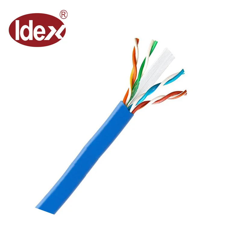 China Wires and Cables HDPE Insulated 1000ft/Box Structured Cabling CMR rated UTP Cat6 bulk Lan cable