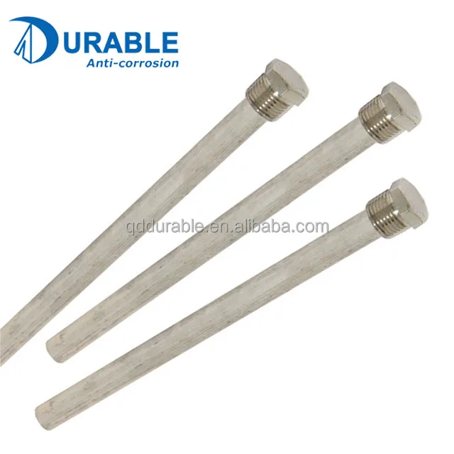 Corrosion control Extruded Water Tank Magnesium Anodes Rod for solar or electric water heaters