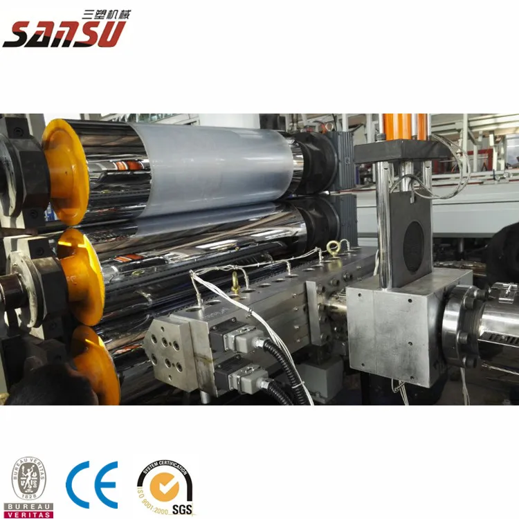 plastic PE sheet extrusion production machine line
