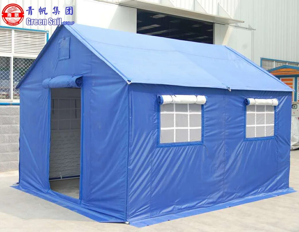3.7m*3.2m Standard Disaster Relief Refugee Camp Tent for Ministry of Civil Affairs