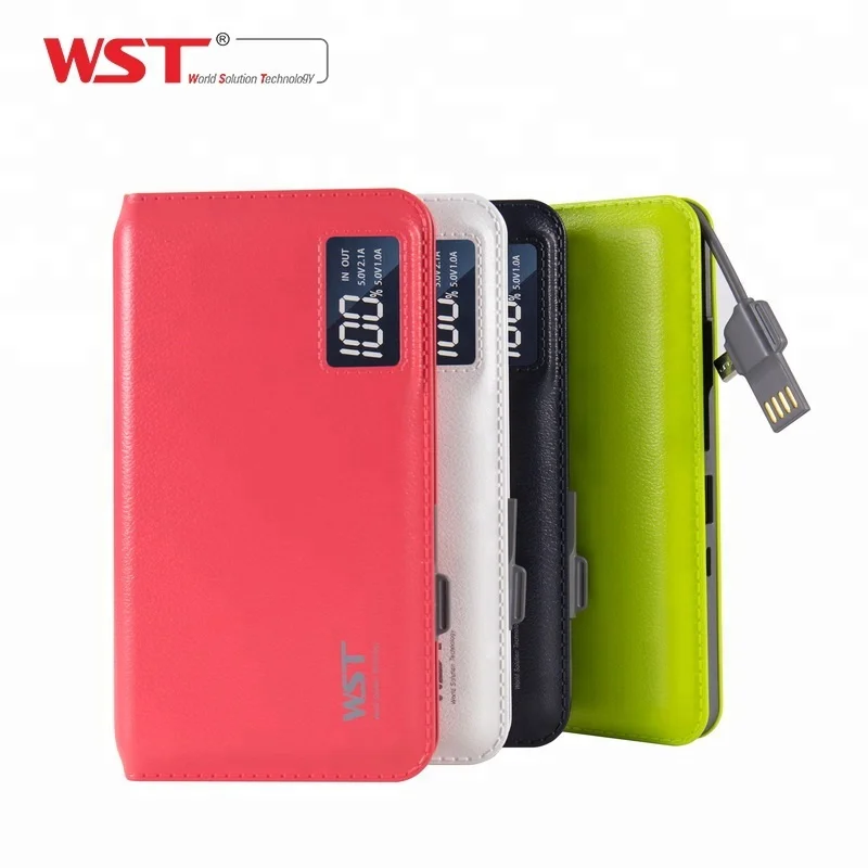 Consumer Electronics 5V 2.1a LCD Portable mobile power bank 10000mAh