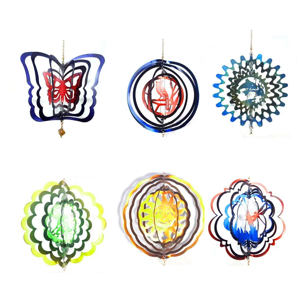 Металлический ветряной Спиннер, ветряные колокольчики, Бабочка, Спиннер, стрекоза, Спиннер, украшения для сада, украшение для дома и сада на заказ
