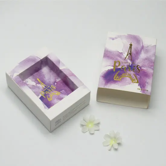 Custom New Design Full Color Drawer Slide Paper Printing Packaging Soap Box