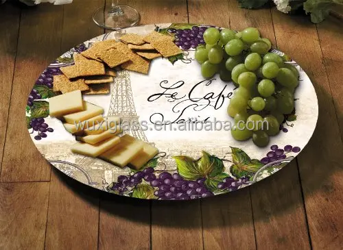  Стеклянная сервировочная тарелка Lazy Susan резервная