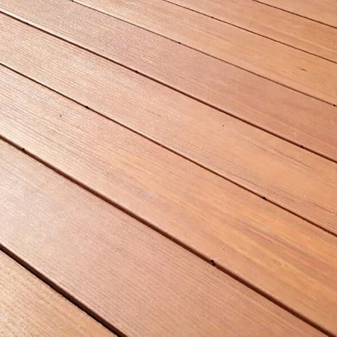 Fentech Wood Textured Waterproof PVC Vinyl Outdoor Plastic Composite Decking