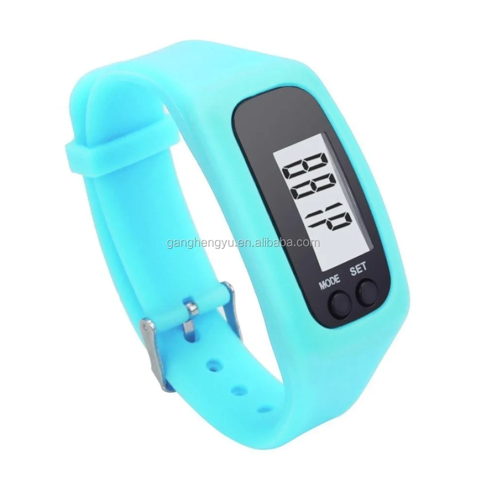 Smart 2D Silicone Bracelet Wristband Pedometer