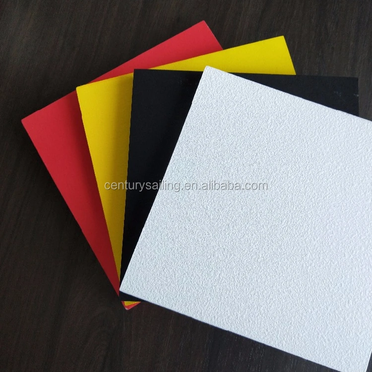 High sound absorption fiberglass ceiling tile panels board