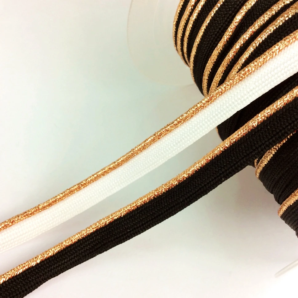 Cotton Cord Bias Narrow Woven Piping Metallic Tape