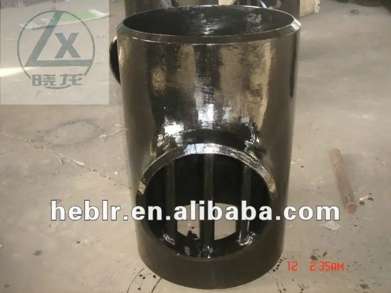 Carbon steel pipe fittings Steel Barred Equal Tee